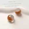 Corea del Sur todo el partido brillo tambor redondo cintura alta resina parche de media pastilla pendientes DIY tocado de mujer zapatos material de flor al por mayor