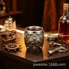 Calavera de Pirata del Caribe Vintage Mini Copa de Vino Personalizada Vaso de Chupito para Whisky Decoración de Bar Venta al por Mayor Acero Inoxidable
