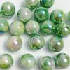 Cuentas redondas de 16 mm con degradado UV de dos colores, hechas a mano, para cadena de teléfono móvil, pendientes, accesorios, cuentas sueltas