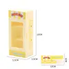 Geladeira Mini Simulada Freezer Máquina de Bebidas Modelo de Armazenamento Brinquedo Alimentício em Miniatura Enfeites Brinquedos para Casa de Brincar de Crianças