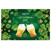 Calle Transfronteriza. Banner de Fondo del Día de San Patricio Personalizado Tema de Fiesta Irlandesa Atmósfera Escena Diseño