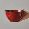 Tazón de Arroz de Cerámica con Color Bajo Cubierta Retro Francés, Vajilla de Porcelana para el Hogar, Tazones y Platos, Vajilla, Tazón de Arroz Horneado en Horno, Tazón para Fideos, Plato Plano, Plato para Comida Occidental