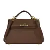 Bestseller Transfronterizo Segunda Generación Bolso Kelly Alta Calidad Bolso de Piel Genuina Bolso de Mano Mini para Mujer Bolso de Hombro Bolso de Hombro Único para Viajes