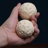 Pieza de Mango de Bola de Dragón y Fénix de Fruta de Marfil, Bola de Salud Auspiciosa de Dragón y Fénix, Bola de Masaje de Elefante Auspicioso Pixiu, Bola Sólida Portátil para Jugar Disco