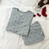 Cárdigan de Lana Antibacteriano 10A para Niños Ropa para el Hogar para Niños y Niñas Sin Costuras Clase A Conjunto de Top y Pantalón de Otoño Pijama de Dibujos Animados Moderno