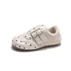 Tênis GAT infantil retrô de bolinhas, novos tênis de treinamento estilo Mary Jane coreano para primavera e outono para meninas, sapatos de sola macia