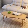 Mesa de centro de sofá de doble capa de lujo ligero, mesa pequeña para apartamentos de alquiler, mesa nube moderna para sala de estar del hogar, mesa de centro para espacios pequeños