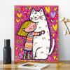 Época de verano pintura al óleo digital DIY acrílico relleno pintado a mano ilustración hecha a mano departamento de descompresión pintura al óleo