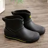 Zapatos de goma antideslizantes impermeables para hombre, cocina, trabajo, botas de lluvia, zapatos de agua, zapatos de lluvia, zapatos de pesca con desodorante para hombre