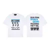 Erd Melancólico Rico Segunda Generación Nuevo Holgado Casual Belleza Tendencia Nicho Marca de Tendencia Estampado Cuello Redondo Manga Corta Colección de Camisetas para Hombres y Mujeres