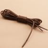 Cordones Redondos Encerados para Zapatos de Fabricante Cuerda Fina Encerada Cordones de Cuero Impermeables Perezosos Cordones Redondos de Cuerda de Algodón para Hombres y Mujeres Negro y Blanco Marrón