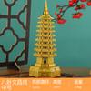 Decoración de escritorio de estudio de la Torre Wenchang de chismes de latón, torre de cobre de nueve capas, diez capas, tres capas, venta al por mayor de la Torre Wenchang