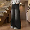 Calças Outono 2026 novas calças estilosas de perna reta e perna larga para homens e mulheres, jeans de outono com corte solto
