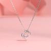 Elaine Jewelry Plata S925 Amor Joyería Inteligente Collar de Plata Esterlina Moda Lujo Ligero Elegante Cadena para Clavícula Mujeres Ins