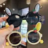 Gafas de Sol para Niños Lindo Conejito Niños Conejo Fresa Gafas de Sol Protección Solar Anti-UV Dibujos Animados