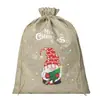 Bolsas de Arpillera con Cordón Navideñas, Bolsas de Arpillera con Cordón para Empaque de Regalos Navideños, Bolsas de Dulces para Niños, Bolsas de Regalo para Fiestas Navideñas