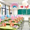 Estilo Nuevo 2026 Decoración de Mesa Portátil con Globo para Crear una Atmósfera Ceremonial en Salones de Kínder y Primaria, Arreglo de Decoración de Margarita