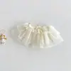 Nova Saia de Malha Estilo Princesa com Laço Doce de Verão Dianxi para Bebês e Crianças Pequenas, Saia Refrescante Tipo Bolo para Meninas