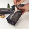 Bolsa de Armazenamento de Viagem em Malha, Bolsa Portátil, Bolsa para Ferramentas, Bolsa de Maquiagem em Malha de Nylon, Pincel de Maquiagem, Cosméticos, Estilo Simples Urbano