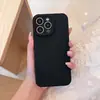 Funda de silicona líquida de poro fino adecuada para la serie iPhone 16, 15 Pro Max, protección completa de la lente, anticaídas, funda protectora para teléfono móvil 14