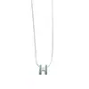 Moderna Cadena para Clavícula con Letra H Microincrustada de Circonita para Mujer, Estilo Ins Minimalista de Lujo Ligero Diseño de Nicho