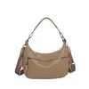 Bolso de mujer de gran capacidad para comercio exterior, nueva moda 2026 versátil elegante bolso de mamá, bolso de hombro y bandolera de cuero genuino con múltiples compartimentos
