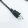 Cable de alimentación de enchufe americano de tres polos con resorte de contacto y pieza de conexión a tierra EE. UU.. calibre estadounidense. el cable de alimentación se puede conectar a electrodomésticos