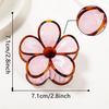 Gurex Jewelry Estilo Meio do Século Casco de Tartaruga High-End Flor Pegador Rabo de Cavalo Meio Preso Grampo de Cabelo Frangipani Acessórios de Cabelo para Mulheres
