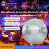 Paton Bola Espelhada Refletiva de Vidro Cristal Peça Bola Luminosa Bola Espelhada de Disco Barra Bola de Disco