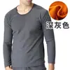 Roupa íntima térmica extra grande plus size forrada com fleece espessada masculina para outono e inverno