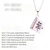 Collar de Acero de Titanio, Popular en Europa y América, Collar con Forma de Libro de Carta de Amor Grabada, Collar con Forma de Sobre de Carta de Amor Abrible, Cadena para Clavícula