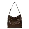 Bolsa de ombro grande para o dia a dia de mulheres, nova coleção outono/inverno 2026, bolsa tote simples e retrô, bolsa de ombro moderna e versátil