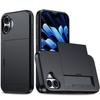 Tarjeta de comercio exterior Funda de teléfono anti-flexión para iPhone16 para iP 16plus deslizante doble tarjeta Cubierta protectora SGP