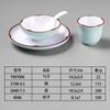 Tienda de hot pot de hotel de alta gama plato comercial de hielo seco plato plano de res plato de res con grasa mesa no se decolora vajilla de porcelana melamina