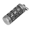 Colgante de collar popular diamante mortero seis palabras mantra Caja Gabu al por mayor Plata joyería de moda colgante para hombres y mujeres