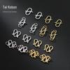 Atacado de Acessórios de Prata Prata S925 Pulseira em Forma de S em Forma de W Colar Fivela de Conexão Fivela Acessórios de Joalheria Artesanal DIY S0274