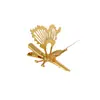 Pasador de Mariposa Móvil Estilo Coreano, Pinza Metálica para Flequillo con Lazo Personalizado, Pasador Simple, Accesorio para el Cabello de Clip Lateral para Mujeres