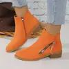 Tacones Altos de Tacón Grueso con Tira Cruzada Tallas Grandes para Mujer 2026 Nuevos Zapatos de Otoño Estilo Británico de Moda Botines Cortos Botas Martin Versátiles