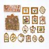 Paquete de Stickers Serie Oficina de Correos Barroca Momo Retro Bronceado Manual Material DIY Stickers Decorativos 30 Hojas 6 Estilos