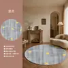 Tapete redondo moderno minimalista estilo meados do século sala de estar sofá poltrona de balanço tapete redondo cadeira de maquiagem quarto tapete de cabeceira tapete redondo