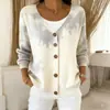 2026 Cardigan com Capuz Jaqueta de Imitação de Lã com Botões Europeu e Americano Outono e Inverno Novo Estilo Moda Casual Criativa Transfronteiriça Roupas Femininas