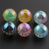 Anillo de 16 mm de Dos Colores Color UV Incrustado con Diamante Anillo de Ensueño Color AB Cuentas Redondas Cuentas Sueltas Cuentas Espaciadoras Accesorios para Pulsera Collar DIY