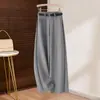 Calça de Terno Feminina de Outono de Cintura Alta, Solta, Perna Larga, Calça Reta Fashion, Nova Versátil Casual 2026 com Efeito de Caimento