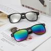 Gafas de sol con película de color para uñas de 1035 m, gafas de sol reflectantes de color para hombres y mujeres, gafas de sol retro con estrellas, venta al por mayor