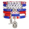 Pulsera para el Día de San Valentín Transfronteriza AliExpress Venta al por mayor Corazón de Amor Flor de Arcilla Blanda Pulsera de Cuentas con Letras Set de Joyería de Comercio Exterior