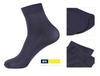 Fenas Calcetines de Negocios Finos de Verano para Hombre Rayas Dibujadas de Nylon 3 Pares Calcetines de Longitud Media para Hombre Transpirables a Prueba de Olores Calcetines de Acero