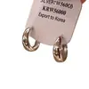 Pendientes para Mujer, Pendientes Franceses de Alta Gama, Nuevos Pendientes de Aro Plateados Populares, Pendientes, Pendientes, Pendientes de Aro Lisos de Moda