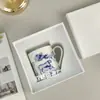 Caneca Tigre Dijia Ruyi Transfronteiriça Porcelana Óssea Masculina e Feminina Leite Presente Doméstico Copo de Água Copo de Chá de Escritório
