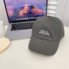 Sombrero de Mujer Primavera y Otoño Estilo Coreano Bordado Letra Gorra de Béisbol para Hombre Juvenil Pareja Casual Combinable Sombrero para el Sol