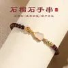Pulseira de Gourd de Granada Gelo-Claro de 4mm para Mulheres, Pulseira Tendência de Círculo Único com Design Único, Joia Ol Fashion